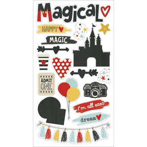 Scrapbooking  Say Cheese III Chipboard Stickers 6"X12" Paper Collections 12x12