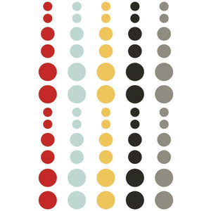 Scrapbooking  Say Cheese III Enamel Dots Embellishments 60/Pkg Paper Collections 12x12