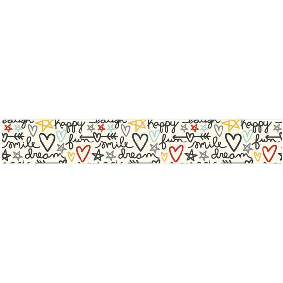 Scrapbooking  Say Cheese III Washi Tape 15mmx30' - 100% Fun Paper Collections 12x12