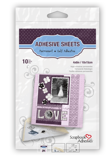 Scrapbooking  Scrapbook Adhesives Permanent Adhesive Sheets 10/Pkg Paper Collections 12x12