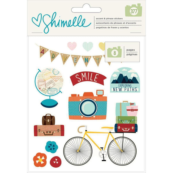 Scrapbooking  Shimelle Go Now Go Sticker Book 8 Pages Paper Collections 12x12