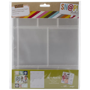 Scrapbooking  Simple Stories Sn@p! Insta Pocket Pages For 6"X8" Binders Paper Collections 12x12