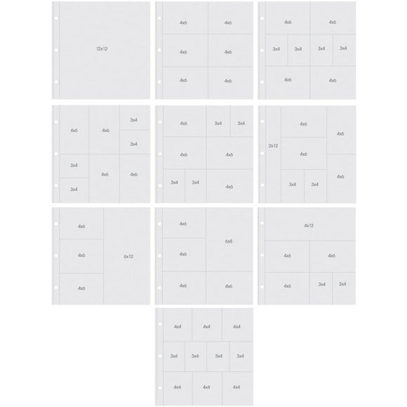 Scrapbooking  Sn@p 12x12 Variety Pocket Pages Pack Paper Collections 12x12