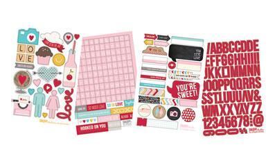 Scrapbooking  Sn@p 2 Love Snap Stickers Paper Collections 12x12