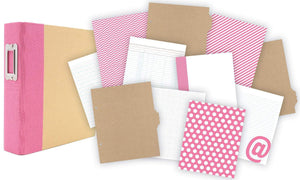 Scrapbooking  Sn@p! Binder 6"X8" - Pink Paper Collections 12x12