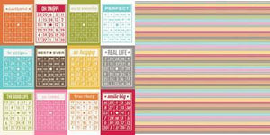 Scrapbooking  Sn@p Life Bingo Cards Paper Collections 12x12
