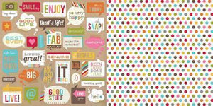 Scrapbooking  Sn@p Life Bubbles Paper Collections 12x12