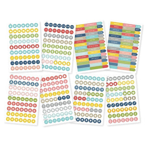 Scrapbooking  Sn@p Life Documented Calendar Stickers 468pk Paper Collections 12x12