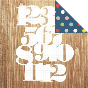 Scrapbooking  Sn@p Life Documented Numbers Game Paper 12x12 Paper Collections 12x12
