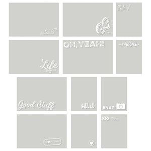 Scrapbooking  Sn@p Life Documented Photo Overlays 12pk Paper Collections 12x12