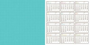 Scrapbooking  Sn@p Life Teal and Calendar Paper Collections 12x12