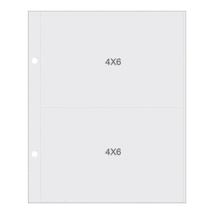 Scrapbooking  Sn@p! Pocket Pages For 6"X8" Binders 10/Pkg (2) 4"X6" Pockets Paper Collections 12x12