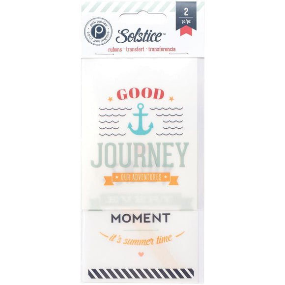 Scrapbooking  Solstice Rub-Ons 2 Sheets/Pkg Paper Collections 12x12