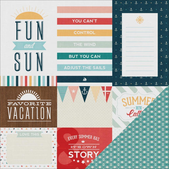 Scrapbooking  Solstice Venice Paper 12x12 Paper Collections 12x12