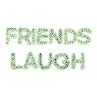 Scrapbooking  Sparklet Words Crystals Friends and Laugh Paper Collections 12x12