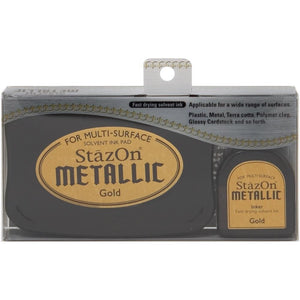 Scrapbooking  StazOn Metallic Gold  Ink Kit Paper Collections 12x12