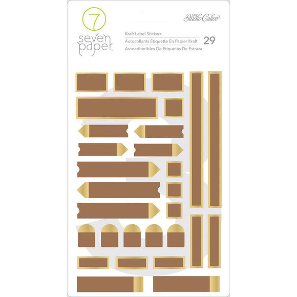 Scrapbooking  Studio Calico Seven Paper Amelia  Kraft Stickers 4
