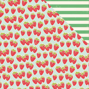Scrapbooking  Summertime Fresh Fruit Paper 12x12 Paper Collections 12x12