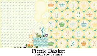 Scrapbooking  Sunday Picnic Picnic Basket Paper Collections 12x12