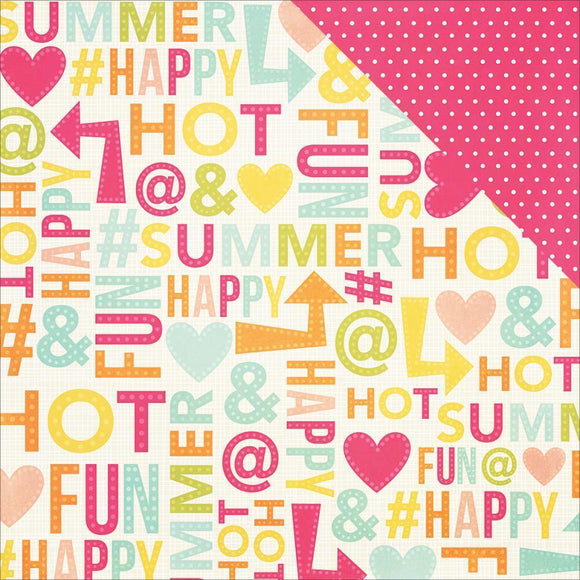 Scrapbooking  Sunshine & Happiness #Summer Paper 12x12 Paper Collections 12x12