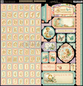 Scrapbooking  Sweet Sentiments 12x12  Stickers Paper Collections 12x12