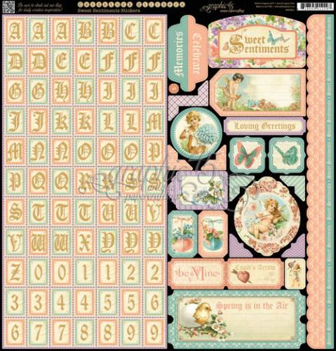 Scrapbooking  Sweet Sentiments 12x12  Stickers Paper Collections 12x12