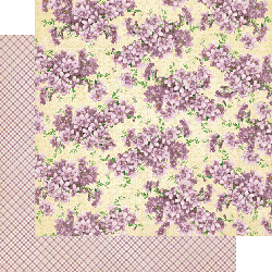 Scrapbooking  Sweet Sentiments Violet Bouquet Paper Paper Collections 12x12