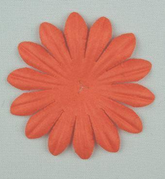 Scrapbooking  Tara Orange 5cm Flowers Paper Collections 12x12