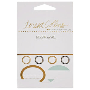 Scrapbooking  Teresa Collins Studio Gold Label Stickers 66/Pkg Paper Collections 12x12