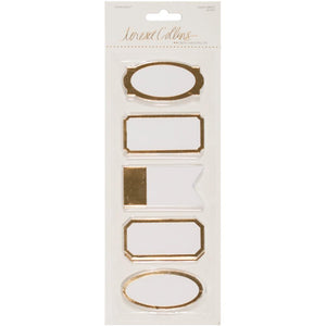 Scrapbooking  Teresa Collins Studio Gold Sticky Labels 50/Pkg Paper Collections 12x12