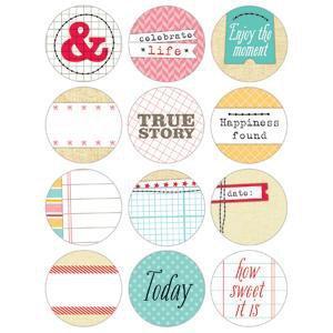 Scrapbooking  The Sweet Life 1.25 inch Tidbits Paper Collections 12x12