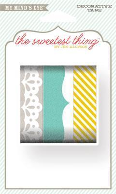 Scrapbooking  The Sweetest Thing Bluebell Smile Decorative Tape Paper Collections 12x12