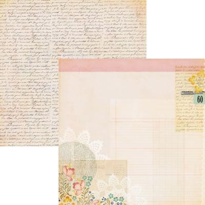 Scrapbooking  The Sweetest Thing Lavender About Me Collage Paper Collections 12x12