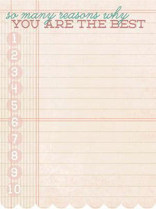 Scrapbooking  The Sweetest Thing Lavender About Me Journal Card Paper Collections 12x12