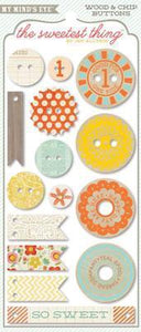 Scrapbooking  The Sweetest Thing Tangerine Hello Buttons Paper Collections 12x12