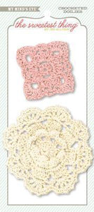 Scrapbooking  The Sweetest Thing Tangerine Sunshine Crocheted Doilies Paper Collections 12x12
