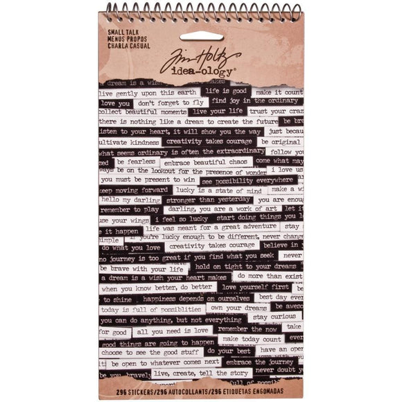 Scrapbooking  Tim Holtz Idea-Ology Spiral Bound Sticker Book 4.5