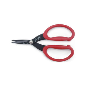 Scrapbooking  Tim Holtz Kushgrip Non-Stick Micro Serrated Scissors 7" Paper Collections 12x12