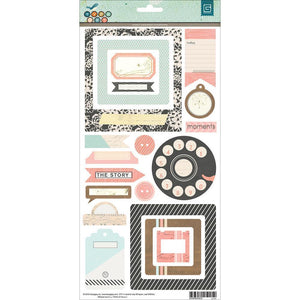 Scrapbooking  Typeset Cardstock Journal  Stickers 5"X12" Paper Collections 12x12