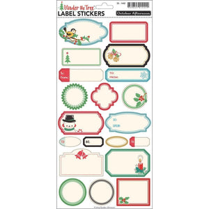 Scrapbooking  Under The Tree Label Stckers 6"X12" Paper Collections 12x12