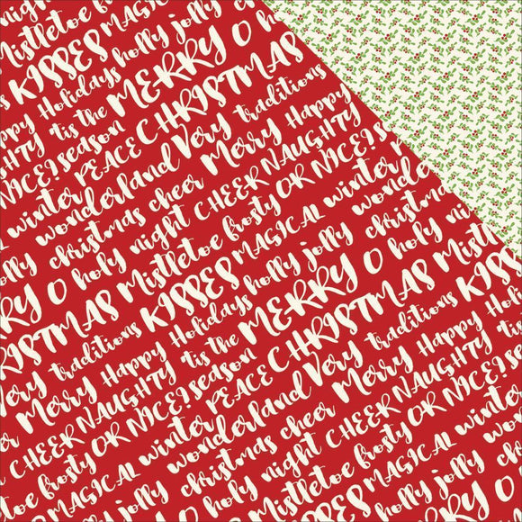 Scrapbooking  Very Merry Double-Sided Cardstock 12