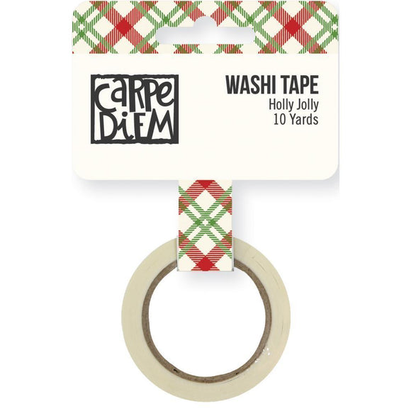 Scrapbooking  Very Merry Washi Tape 15mmx30' - Holly Jolly Paper Collections 12x12