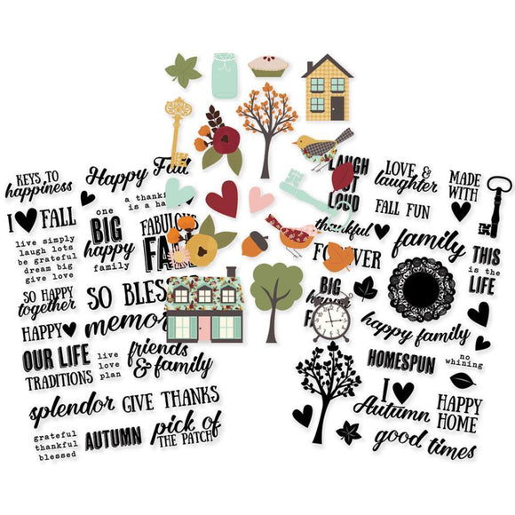 Scrapbooking  Vintage Blessings Clear Stickers 4