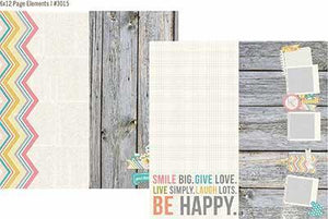 Scrapbooking  Vintage Bliss 6x12 Page Elements Paper Collections 12x12