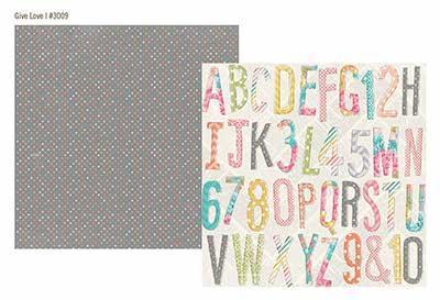 Scrapbooking  Vintage Bliss Give Love Paper Paper Collections 12x12