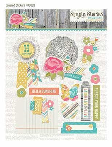Scrapbooking  Vintage Bliss Layered Stickers Paper Collections 12x12