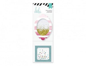 Scrapbooking  Wanderlust Glitter Shaker Embellishments 2pc Paper Collections 12x12