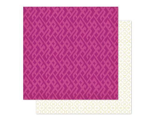 Scrapbooking  Wanderlust Wineberry Paper 12x12 Paper Collections 12x12