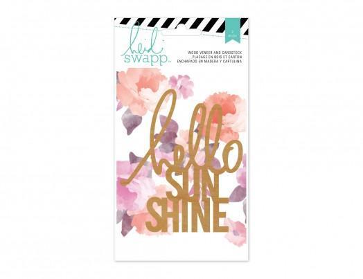 Scrapbooking  Wanderlust Wood Veneer Hello Sunshine Paper Collections 12x12