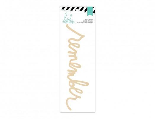 Scrapbooking  Wanderlust Wood Veneer Remember Title Paper Collections 12x12